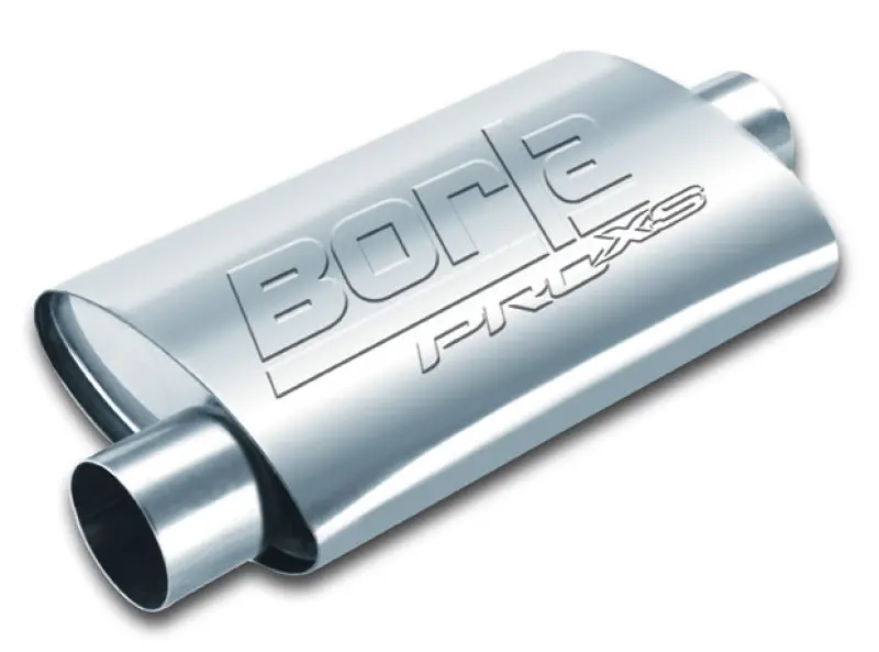 Borla Universal 4In X 9-1/2In X 14In Oval Center/Offset 3In Inlet/Outlet Proxs Muffler 1