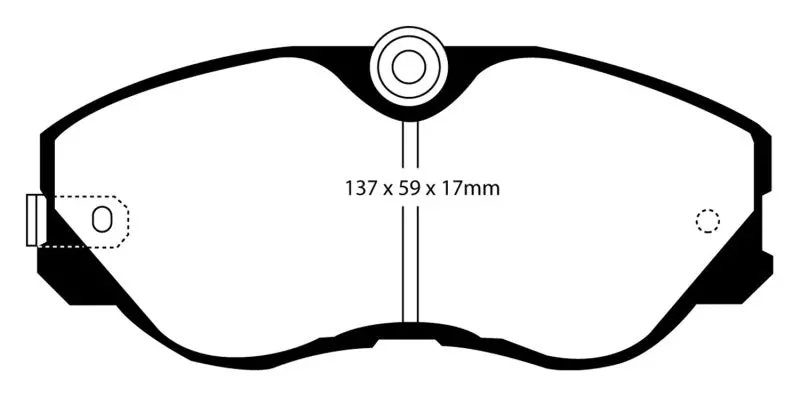 Ebc 87-89 Nissan 300Zx 3.0 Turbo Redstuff Front Brake Pads 1