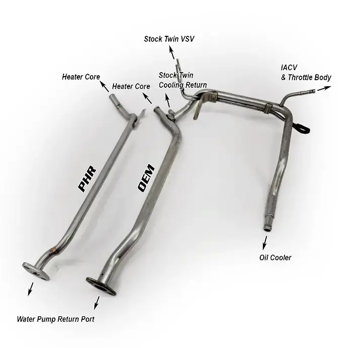 Power House Racing - Phr Heater Return Pipe For 2Jzgte - 01010651 1