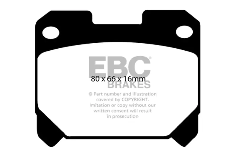 Ebc 93-98 Toyota Supra 3.0 Twin Turbo Redstuff Rear Brake Pads 1