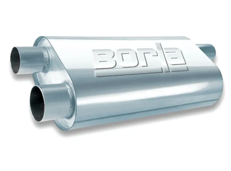 Borla Universal Oval Transverse 2.5In Inlet/Outlet 19In X 10.25In X 5.5In Turbo Xl Muffler 1