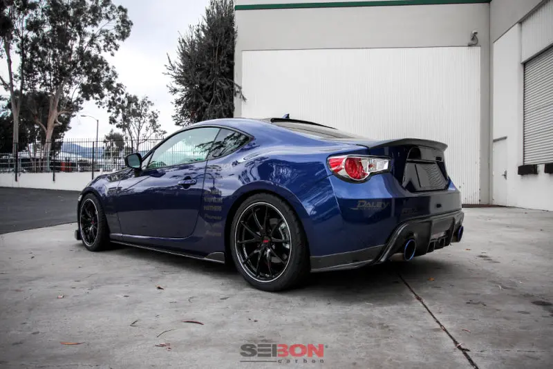 Seibon 12-13 Brz/Frs Kc Style Carbon Fiber Rear Lip 1