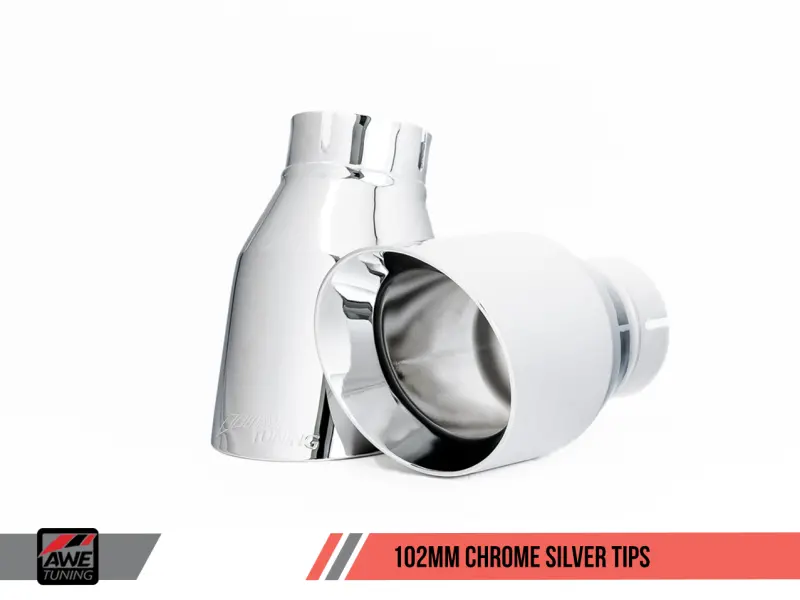 Awe Tuning Porsche 991 Gt3 / Rs Switchpath Exhaust - Chrome Silver Tips 1