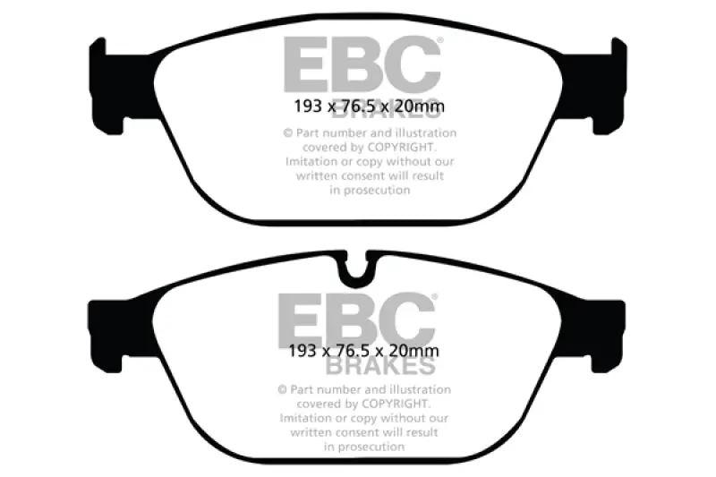 Ebc 11-12 Audi A8 Quattro 3.0 Supercharged Redstuff Front Brake Pads 1