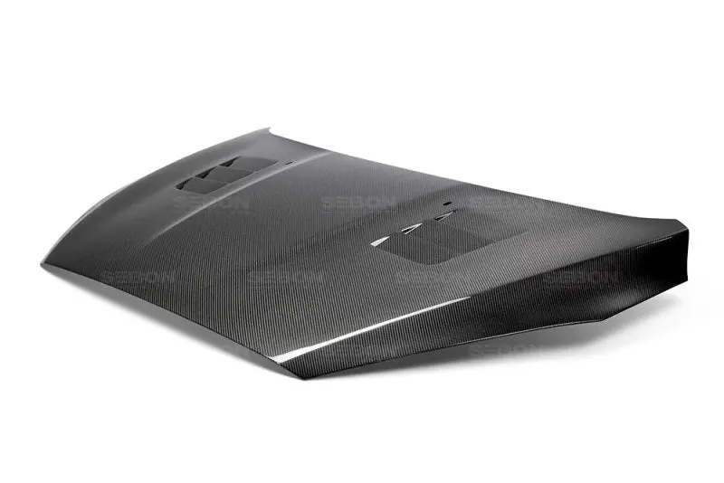 Seibon 15-16 Ford Focus Ts-Style Gloss Finish Carbon Fiber Hood 1