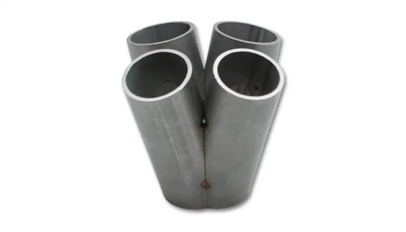 Vibrant 4 Into 1 Ss Turbo Mani Collector For Gt28/30/35 In Flange 48Mm Pipe Od 4.5In Tall 58Mm Out 1