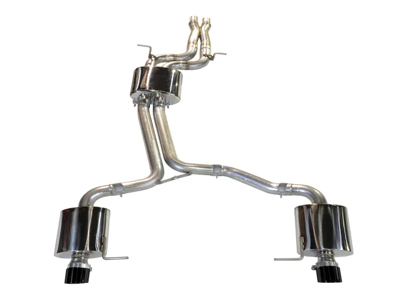Awe Tuning Audi 8R Q5 3.0T Touring Edition Exhaust Dual Outlet Diamond Black Tips 1