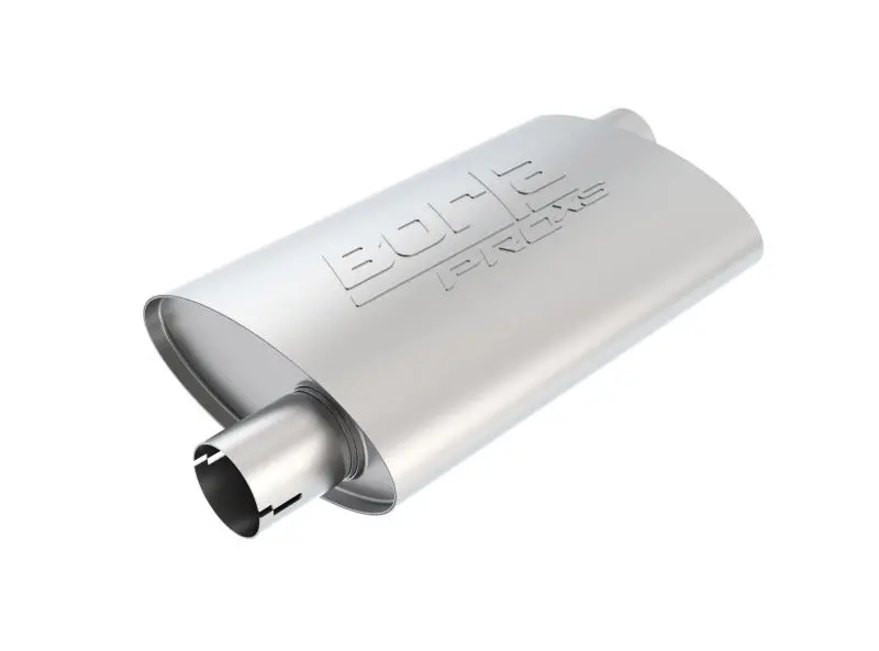 Borla Universal Pro-Xs Oval 2.25In Inlet / Outlet Offset Notched Muffler 1