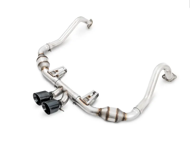 Awe Tuning Porsche 718 Boxster / Cayman Touring Edition Exhaust - Diamond Black Tips 1