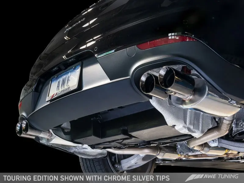 Awe Tuning Panamera 2/4 Touring Edition Exhaust (2011-2013) - W/Chrome Silver Tips 1