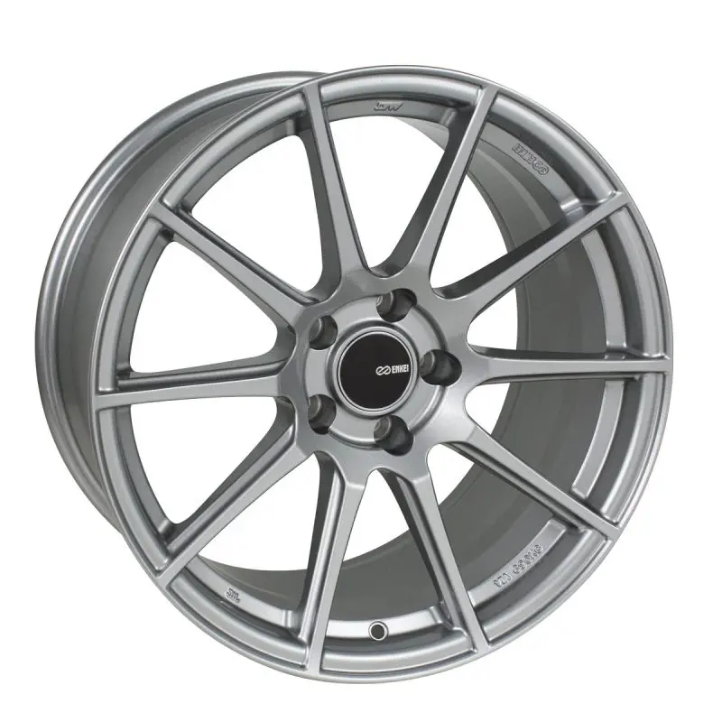 Enkei Ts10 18X8.5 45Mm Offset 5X100 Bolt Pattern 72.6Mm Bore Dia Grey Wheel 1