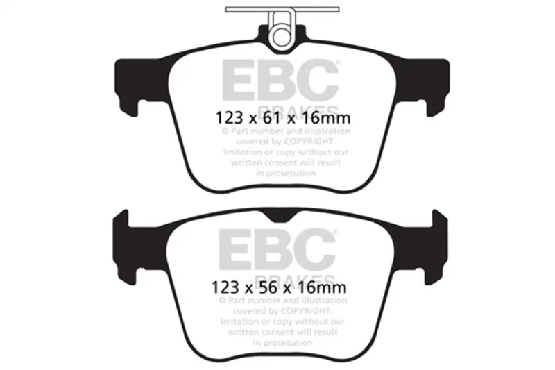 Ebc 14-20 Audi S3 2.0 Turbo Yellowstuff Rear Brake Pads 1