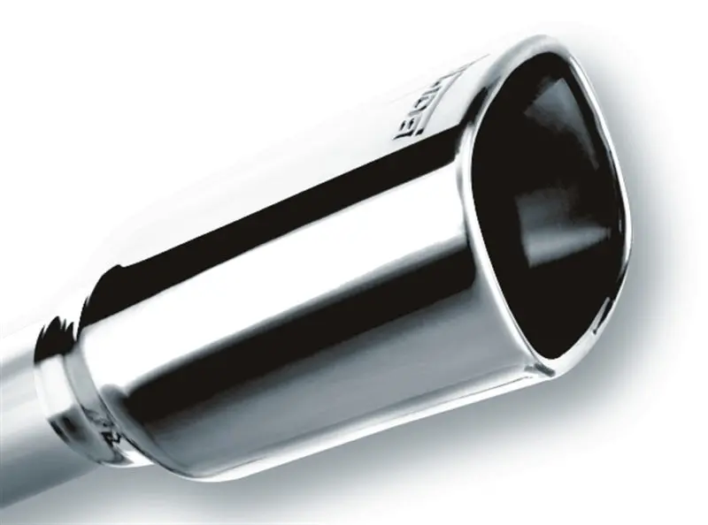 Borla 2.25In Inlet 3.28In X 3.5In Square Rolled Angle Cut X 7.88In Long Exhaust Tip 1