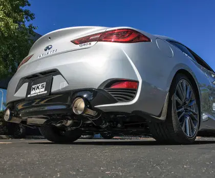 Hks 2017 Infiniti Q60 (Rwd) Dual Hi-Power Titanium Tip Catback Exhaust - 31014-Kn001 1