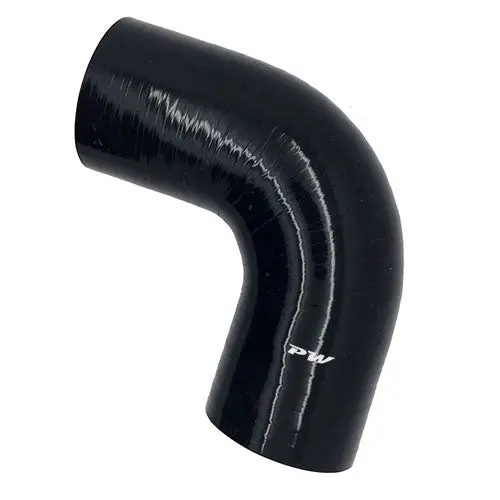 Performance World - 110925 90 Degree 2.50" Id Silicone Black Hose Coupler 1