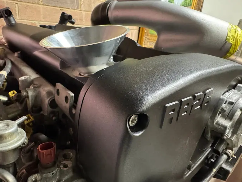 Platinum Racing Products - Oil Filler Funnel To Suit Nissan Rb Sr - Black 1