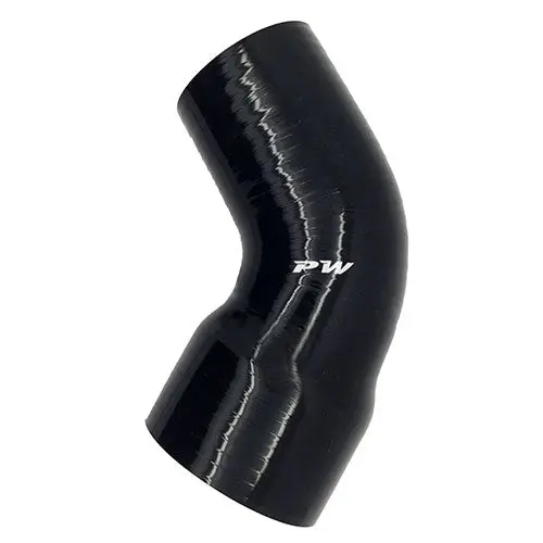 Performance World - 118273 2.75" To 3.00" 45 Degree Silicone Black Transition Hose 1