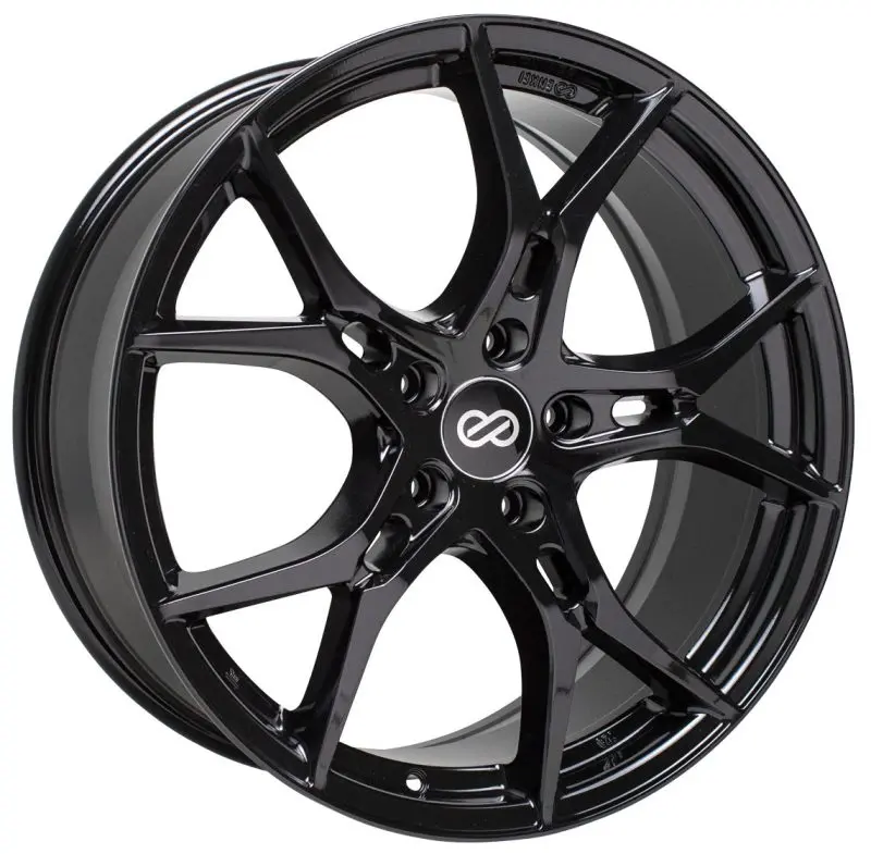 Enkei Vulcan 19X8.0 45Mm Offset 5X114.3 Bolt 72.6Mm Bore Gloss Black Wheel 1