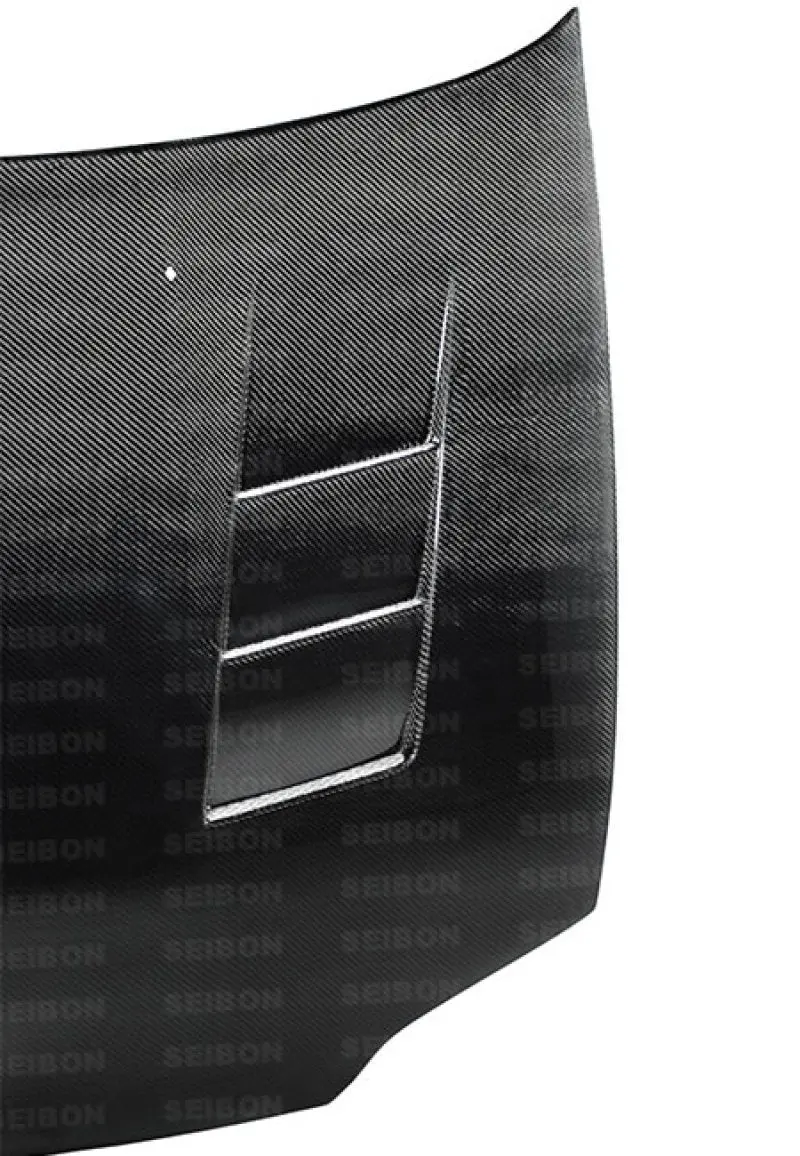 Seibon 92-95 Honda Civic 2Dr/3Dr Ts-Style Carbon Fiber Hood 1
