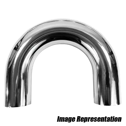 Performance World - 131827 2.75" Od 180 Degree Polished Aluminum Tubing 1