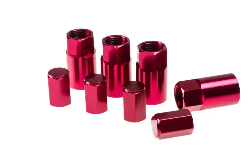 Wheel Mate Aluminum Tpms Valve Stem Cover - Red Anodize 1