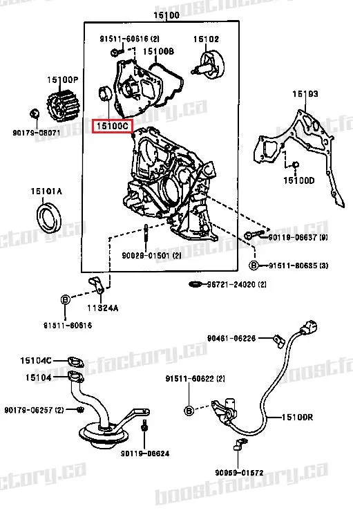 Genuine Toyota Altezza Beams 3Sge Oil Pump Gear Seal  - 15165-88382 1