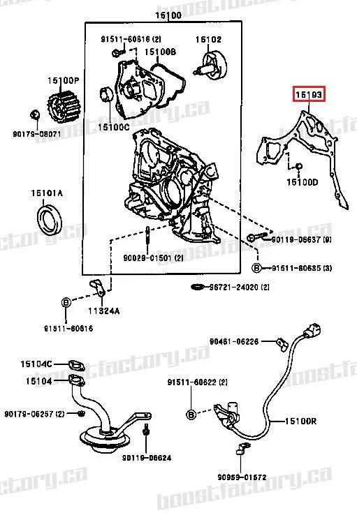 Genuine Toyota Altezza Beams 3Sge Oil Pump Gasket - 15197-88570 1