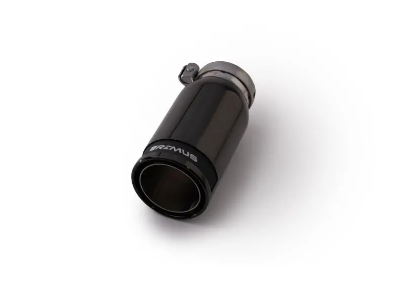 Remus Universal Sport Exhaust 84Mm Blk Chrm Straight W/Carbon Insert & Adj Clamp Tail Pipe (Single) 1