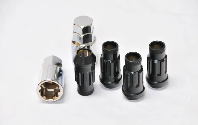 Wheel Mate Monster Open End Lug Nut Set Of 4 - Black 1/2In 1
