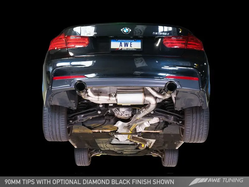 Awe Tuning Bmw F3x 335I/435I Touring Edition Axle-Back Exhaust - Diamond Black Tips (90Mm) 1
