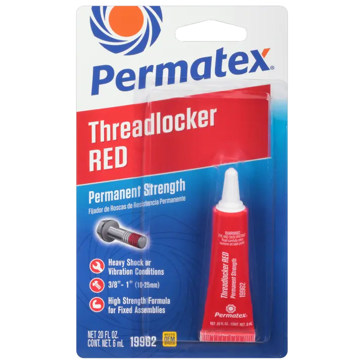Permatex - Permanent Strength Threadlocker Red, 6 Ml - 26207 1