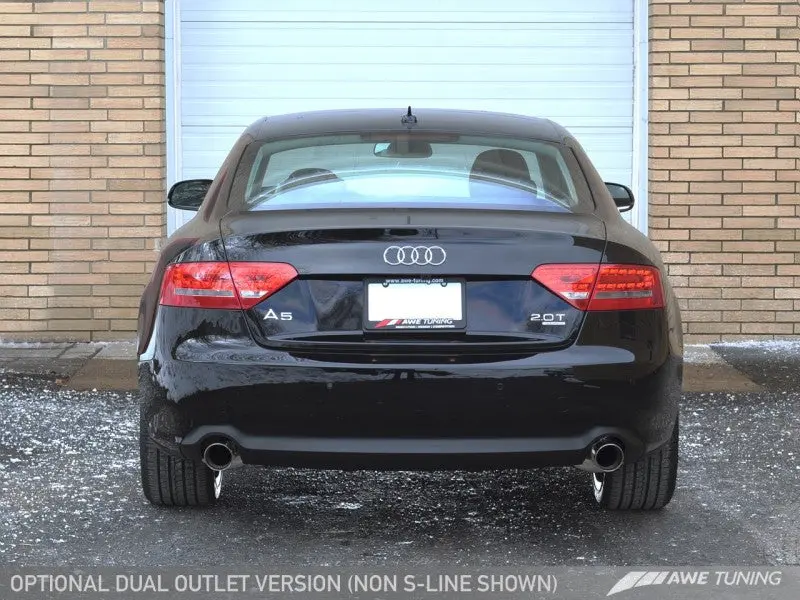 Awe Tuning Audi B8 A5 2.0T Touring Edition Exhaust - Dual Outlet Diamond Black Tips 1