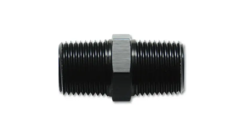 Vibrant 1/2In Npt X 1/2In Npt Straight Union Pipe Adapter Fitting - Aluminum 1