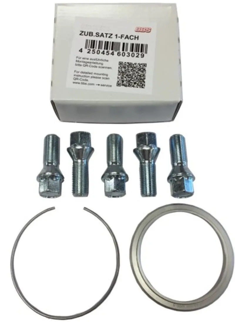 Bbs Pfs Kit - Volvo S60 - Includes 70Mm Od - 63.3Mm Id Ring / 70Mm Clip / Lug Bolts 1
