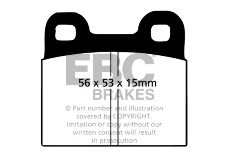 Ebc 71-79 Volkswagen Beetle 1.3 (1300) Yellowstuff Front Brake Pads 1