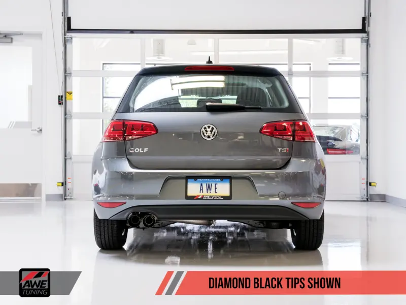 Awe Tuning Vw Mk7 Golf 1.8T Track Edition Exhaust W/Diamond Black Tips (90Mm) 1