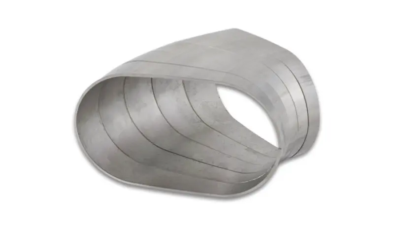 Vibrant Horizontal 304 Ss Nominal 3 In. Oval / 3.75 In. Centerline Radius, 9 Degree/Cut -Set Of 5 1