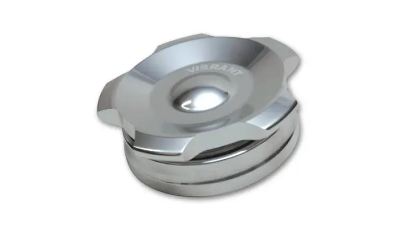 Vibrant 2In Od Aluminum Weld Bungs W/ Polished Aluminum Threaded Cap (Incl. O-Ring) 1