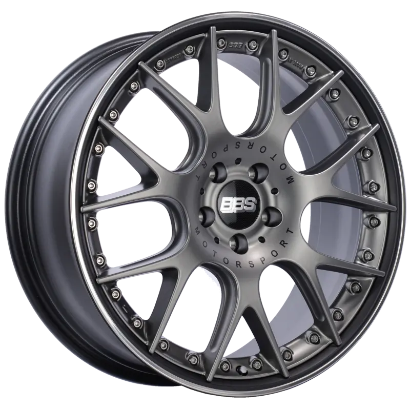 Bbs Ch-Rii 20X8.5 5X120 Et32 Satin Platinum Center Black Lip Ss Rim Prot Wheel -82Mm Pfs/Clip Req 1