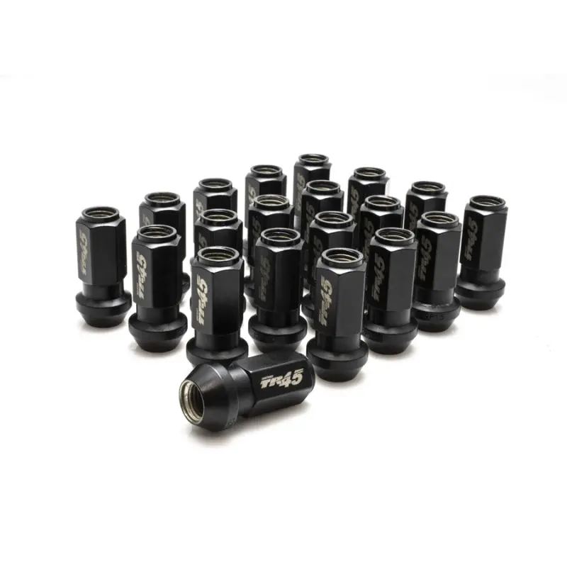 Wheel Mate Muteki Tr45 Open End Lug Nuts - Black Chrome - 12X1.50 - 45Mm 1