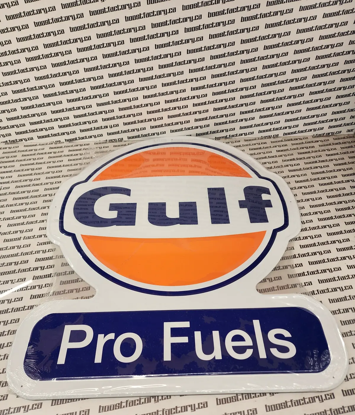 Gulf Race Pro Fuels Metal Sign 1