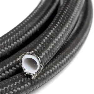 Performance World - 210006 2100-Series 6An Black Nylon Over Braided Steel Ptfe Hose. Sold Per Foot 1