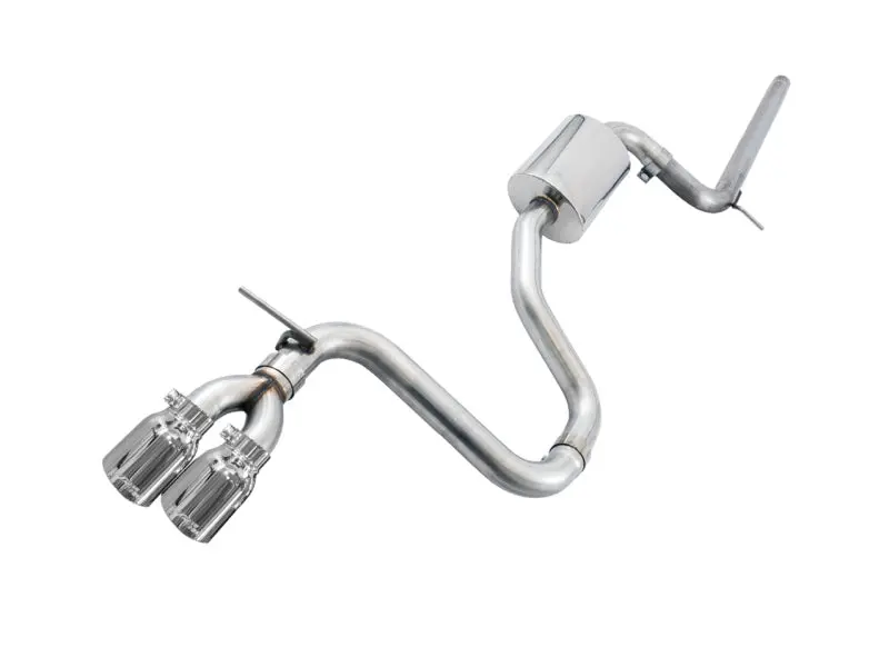 Awe Tuning Vw Mk7 Golf 1.8T Track Edition Exhaust W/Chrome Silver Tips (90Mm) 1