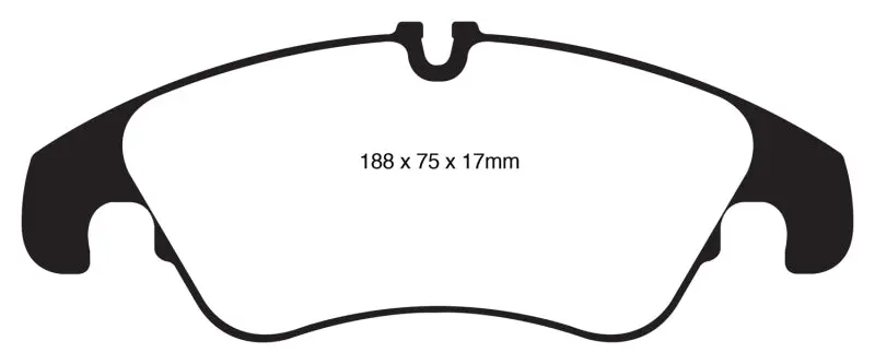 Ebc 11 Audi A6 2.0 Turbo Yellowstuff Front Brake Pads 1