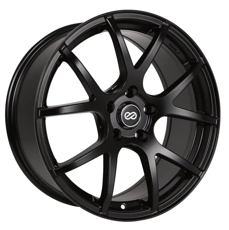 Enkei M52 18X8 40Mm Offset 5X114.3 Bolt Pattern 72.6Mm Bore Dia Matte Black Wheel 1