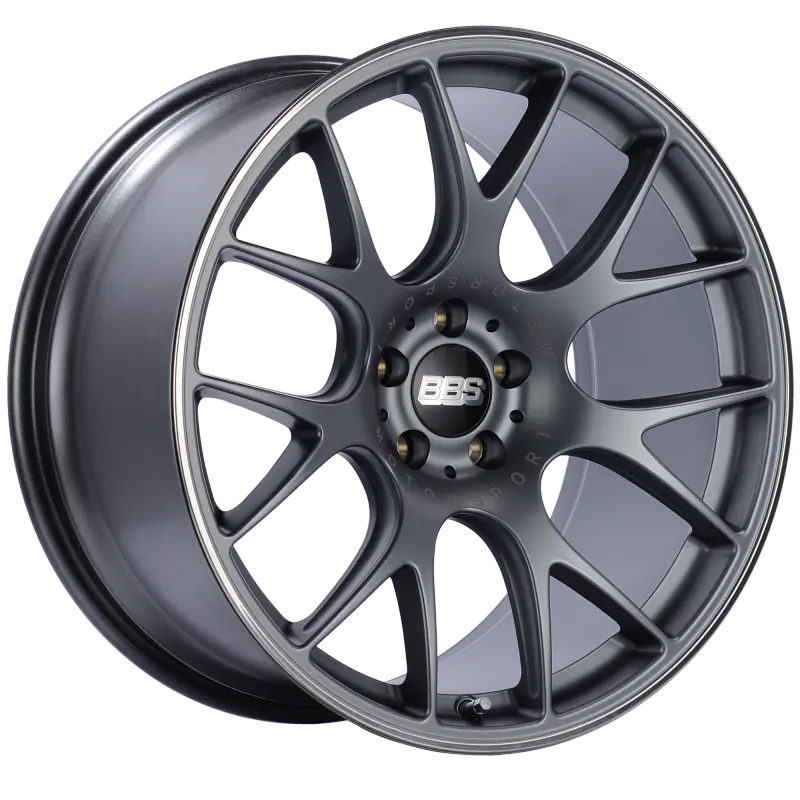 Bbs Ch-R 20X10.5 5X112 Et25 Satin Titanium Polished Rim Protector Wheel -82Mm Pfs/Clip Required 1