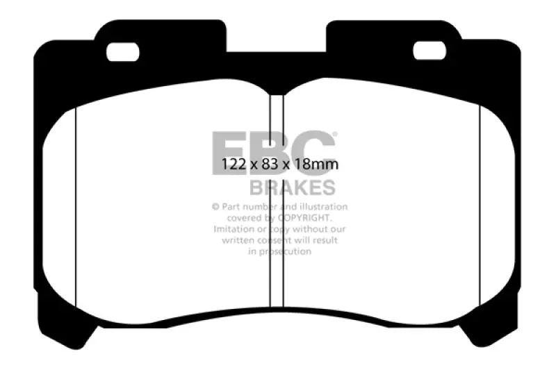 Ebc 93-98 Toyota Supra 3.0 Twin Turbo Yellowstuff Front Brake Pads 1