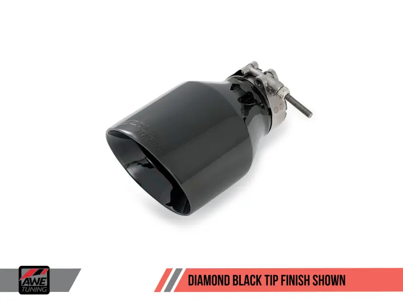 Awe Tuning Mk5 Jetta Mk6 Sportwagen 2.5L Track Edition Exhaust - Diamond Black Tips 1