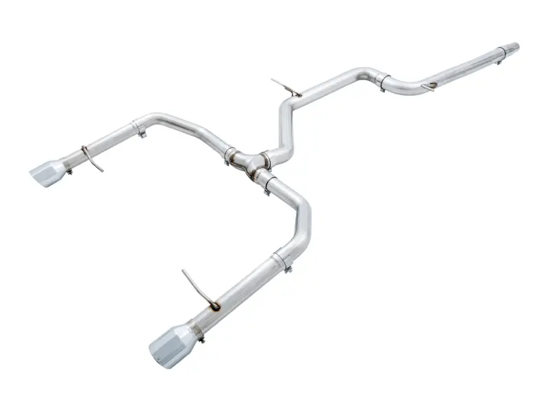 Awe Tuning 18-21 Volkswagen Jetta Gli Mk7 Track Edition Exhaust - Chrome Silver Tips (Fits Oem Dp) 1