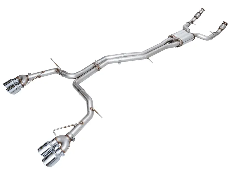Awe Tuning 19-23 Audi C8 S6/S7 2.9T V6 Awd Track Edition Exhaust - Chrome Silver Tips 1